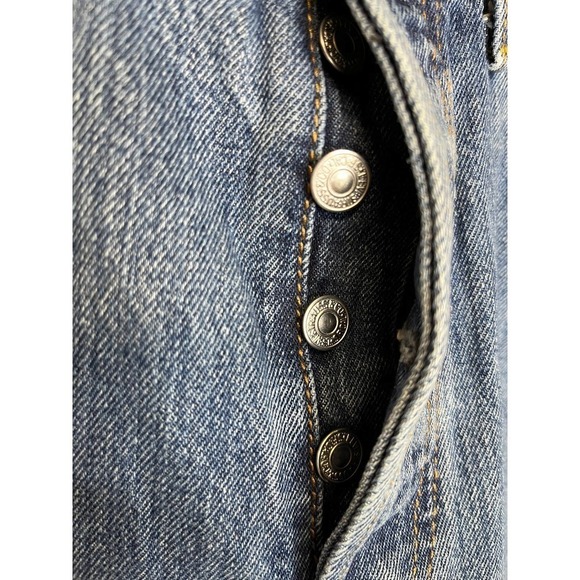 Levi Strauss Original Button Fly Fit 501 Denim Jean Pant • - Picture 6 of 7